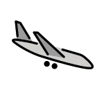 Airplane Arrival SVG Icon